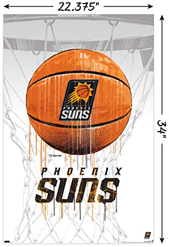 Trends International NBA Phoenix Suns - Drip Basketball 21 Wall Poster, 22.375" x 34", Unframed Version