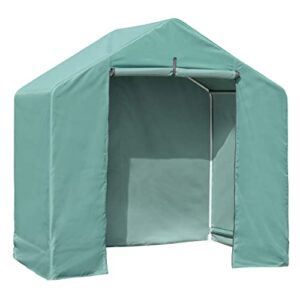 ShelterLogic 6' x 4' x 6' Water-Resistant Pop-Up Deck and Garden Storage Shed Kit