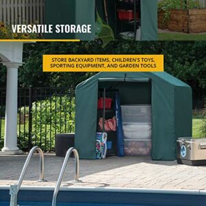 ShelterLogic 6' x 4' x 6' Water-Resistant Pop-Up Deck and Garden Storage Shed Kit