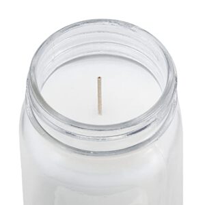 Mason Jar Candle Farmhouse Decor | Campfire Scented Candle with Natural Soy Wax Blend | Long Lasting Fireside Candle for Home Fragrance, Decorative Fall Jar Candle with Lid, 12 oz