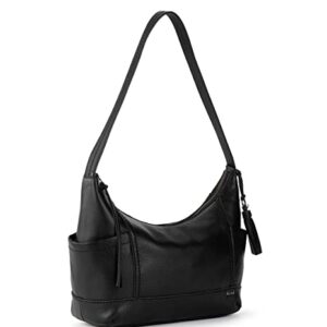 The Sak womens Kendra Hobo Bag in Leather Timeless Elevated Silhouette Soft Supple Handcrafted Sustainably, Black Ii, One Size US