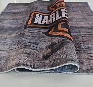 Harley Davidson Rug, American Legend, Moto Gp, Motorsport Rugs, Personalized Rug, Non-Slip Backing,Themed Rug, Rug for Living Room, hrly106.7(71”x110”)=180x280cm