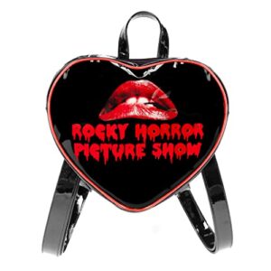 rocky horror picture show lips logo women’s heart mini backpack bag