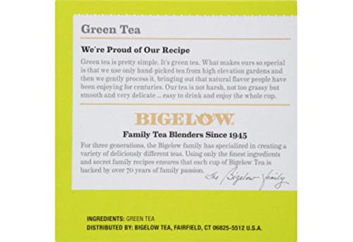 Bigelow Green Tea Keurig K-Cup Pods, Caffeinated, 12 Count (Pack of 6), 72 Total K-Cup Pods