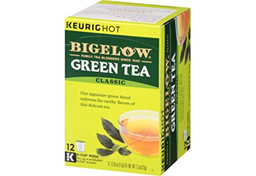 Bigelow Green Tea Keurig K-Cup Pods, Caffeinated, 12 Count (Pack of 6), 72 Total K-Cup Pods