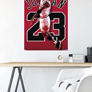 Trends International Michael Jordan - Jersey Wall Poster, 22.375" x 34", Unframed Version