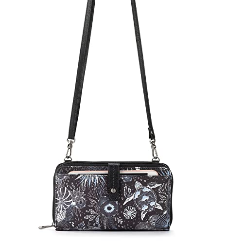 Sakroots womens Eco-twill Large Smartphone Crossbody Bag in Convertible Purse with Detachable Wristlet Strap Inclu, Midnight Seascape, One Size US