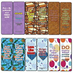 devotional bible verses for kids bookmarks cards (30 pack) – life changing scriptures – basket stuffers for good friday easter children day thanksgiving christmas sunday school for boys and girls