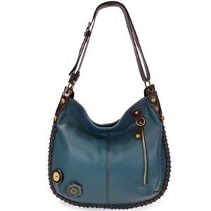chala handbag chala large tote handbag, casual style, soft, convertible shoulder or crossbody (bags only) (navy blue)