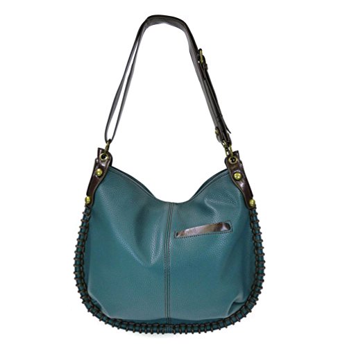 Chala Handbag CHALA Large Tote Handbag, Casual Style, Soft, Convertible Shoulder or Crossbody (Bags Only) (Navy Blue)