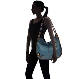Chala Handbag CHALA Large Tote Handbag, Casual Style, Soft, Convertible Shoulder or Crossbody (Bags Only) (Navy Blue)