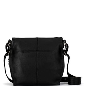 The Sak womens Leather, & Silverlake Crossbody Bag in Leather Casual Purse with Adjustable Strap Zipper Pockets, Black Ii, One Size US