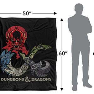 Dungeons and Dragons Dragons in Dragons Silky Touch Super Soft Throw Blanket 50" x 60"