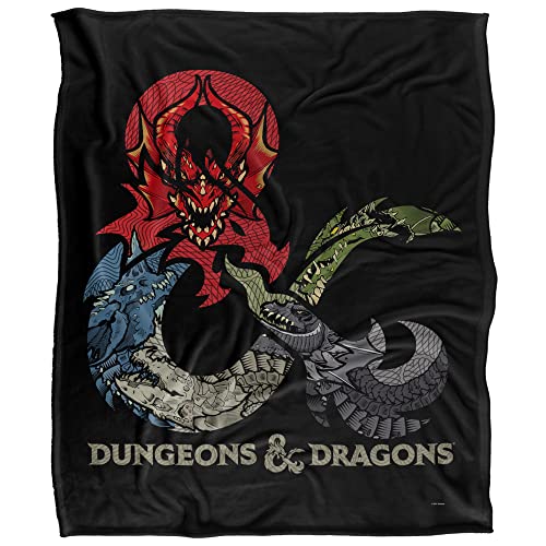 Dungeons and Dragons Dragons in Dragons Silky Touch Super Soft Throw Blanket 50" x 60"