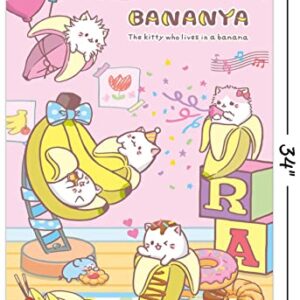 Trends International Bananya - Party Wall Poster, 22.375" x 34", Unframed Version