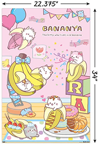 Trends International Bananya - Party Wall Poster, 22.375" x 34", Unframed Version