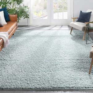 well woven elle basics | emerson shag seafoam green | textured area rug 6×9 (6’7″ x 9’6″)