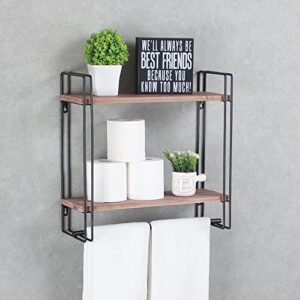 industrial pipe shelving,iron shelves industrial bathroom shelves with towel bar,16.9in rustic metal pipe floating shelves pipe wall shelf,2 tier industrial shelf wall mounted,retro black