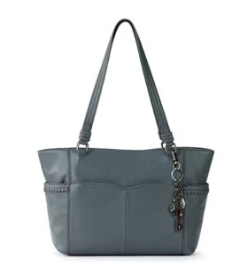 the sak womens sequoia leather tote, dusty blue ii, one size us