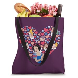 Disney Snow White and the Seven Dwarfs Heart Valentine's Day Tote Bag
