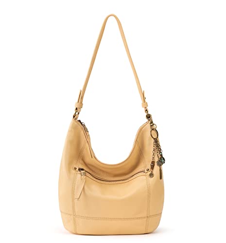 The Sak womens Leather, & Silhouette, Sequoia Hobo Bag in Leather Soft Slouchy Silhouette Timeless Elevated Design, Buttercup Ii, One Size US