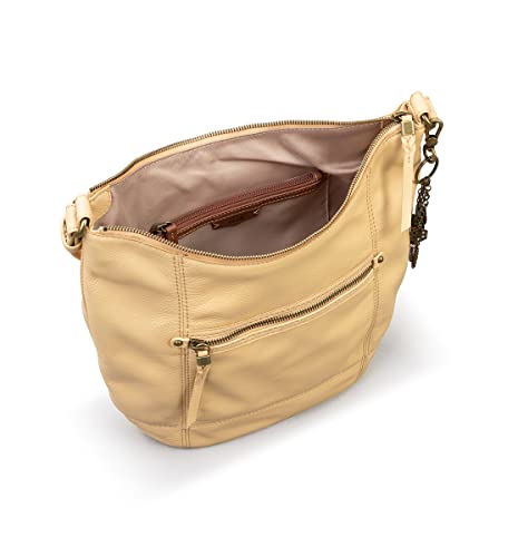 The Sak womens Leather, & Silhouette, Sequoia Hobo Bag in Leather Soft Slouchy Silhouette Timeless Elevated Design, Buttercup Ii, One Size US