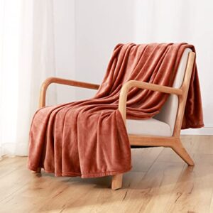 berkshire Recycled VelvetLoft Throw | Recycled All-Season VelvetLoft Throw | Carrot | Throw (60" x 70")