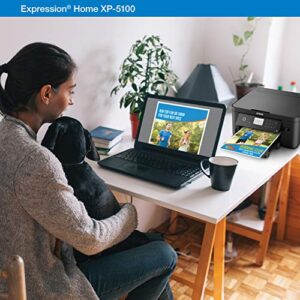 Epson Expression Home XP-5100 Wireless Color Photo Printer with Scanner & Copier, Amazon Dash Replenishment Ready