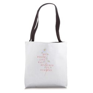 the summer i turned pretty – vertical daisy tote bag