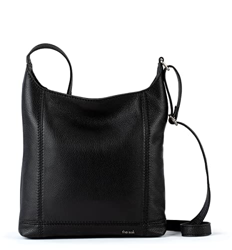 The Sak womens De Young Leather Crossbody Bag, Black Ii, One Size US