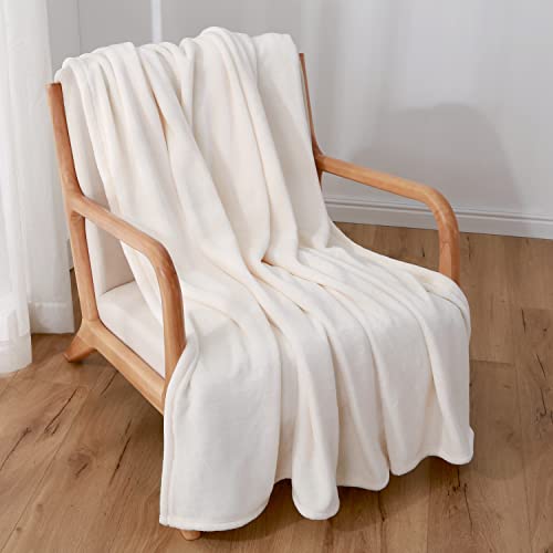 Berkshire VelvetLoft Plush Throw | VelvetLoft All-Season Plush Throw | Cream | Throw (60" x 70")