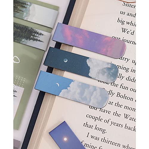 2pcs Magnetic Bookmark, Book Marker Clip,Magnetic Page Markers Magnetic Page Clips,for Teachers, Students, Book Lovers(02)