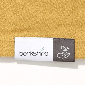 Berkshire Merino Wool Throw | All-Season Merino Wool Throw | Ochre | Throw (50" x 70")