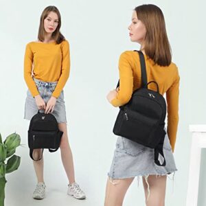 LOVEVOOK Mini Backpack for Women Purse Fashion Small Black Backpack for Girls Waterproof