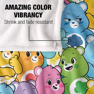 Care Bears Blanket, 50" x 60" Very Many Bears Pattern Silky Touch Super Soft Throw Blanket