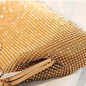 Women's Evening Clutch Purse Retro Crystal Tote Bag Wedding Party Glitter Purse Evening Handbags