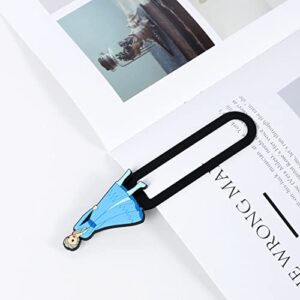 QQQ Bookmarks for Kids Frozen Accessories3D Non-Slip Cute Princess Bookmark and Page Holder Unique Gift Idea Anime Snow PVC Book Marker Reading Accessory Girls Lovers,Students,Women Men