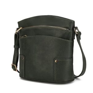 MKF Collection Crossbody Bag for Women, Designer Crossover Lady Shoulderbag Messenger