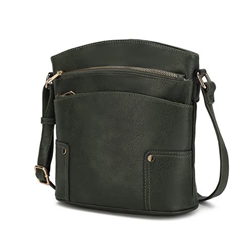 MKF Collection Crossbody Bag for Women, Designer Crossover Lady Shoulderbag Messenger