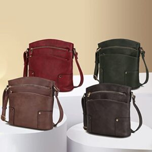 MKF Collection Crossbody Bag for Women, Designer Crossover Lady Shoulderbag Messenger