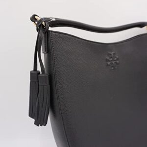 Tory Burch 86003 Black With Gold Hardware Thea Bucket Hobo Women's Large Leather Bag