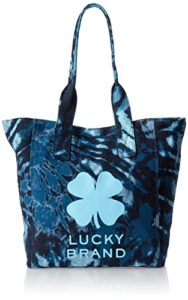 lucky brand womens lona tote, evening blue, one size us