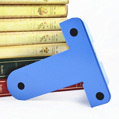 tegongse 2Pcs Book Ends, Simple Style Metal Bookends, Non-Skid Bookend Supports, Book Stopper for Books/Movies/CDs/Video Games