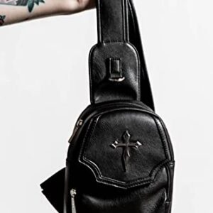 Killstar I Am The Night Cross Goth Punk Grunge Sling Cross Body Bag