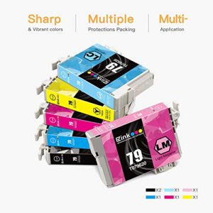 E-Z Ink (TM Remanufactured Ink Cartridge Replacement for Epson 79 T079 (T079120, T079220, T079320, T079420, T079520, T079620) to use with Artisan 1430 and Stylus Photo 1400 Printer (7 Pack)