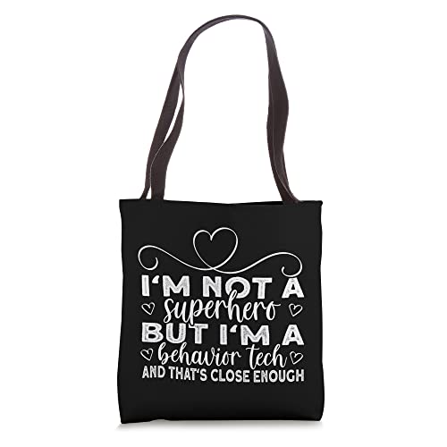 Behavior Technician Superhero ABA Therapist Tote Bag