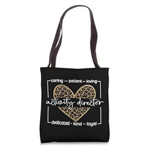 activity director appreciation activity coordinator tote bag