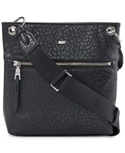 dkny gregorio tz crossbody, black/silver