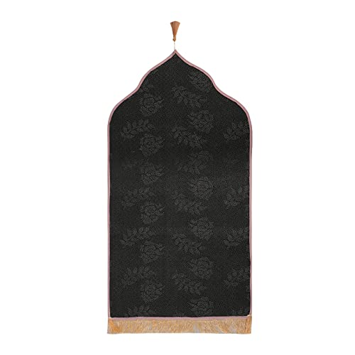 Muslim Prayer Rug Islamic Mat for Muslim Prayers Great Ramadan Gift for Muslim Men Women Portable Prayer Mat Rug Turkish Pocket Praying Rug Thick Large Padded Sajadah Muslim Prayer Rug Velvet Carpet