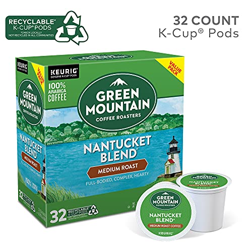 Green Mountain Coffee Nantucket Blend Keurig Single-Serve K-Cup Pods, Medium Roast Coffee, 32 Count